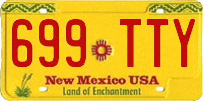 NM license plate 699TTY