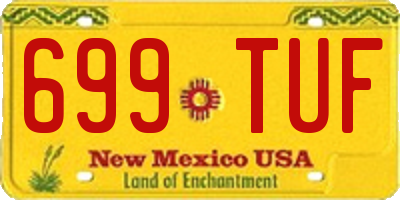 NM license plate 699TUF