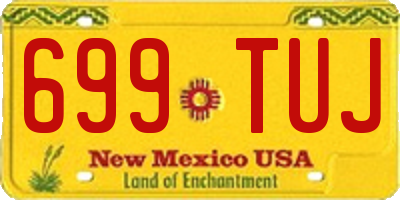 NM license plate 699TUJ