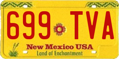 NM license plate 699TVA