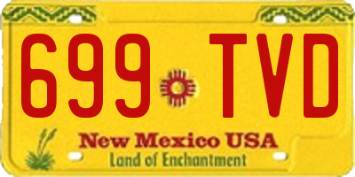 NM license plate 699TVD
