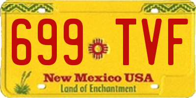 NM license plate 699TVF