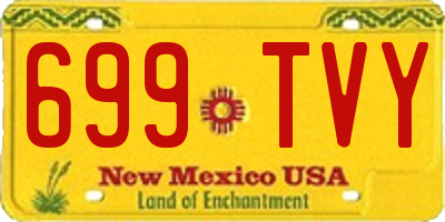 NM license plate 699TVY