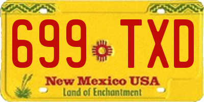 NM license plate 699TXD