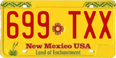 NM license plate 699TXX