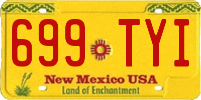 NM license plate 699TYI
