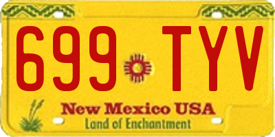 NM license plate 699TYV