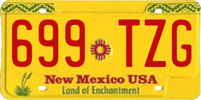 NM license plate 699TZG