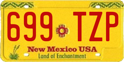 NM license plate 699TZP