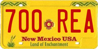 NM license plate 700REA