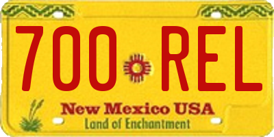 NM license plate 700REL
