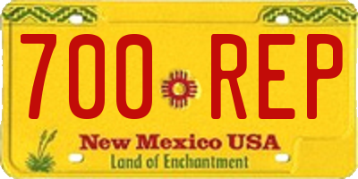 NM license plate 700REP