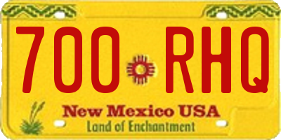 NM license plate 700RHQ