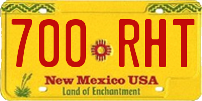 NM license plate 700RHT