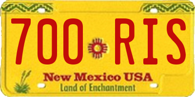 NM license plate 700RIS