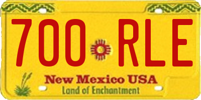 NM license plate 700RLE