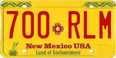NM license plate 700RLM
