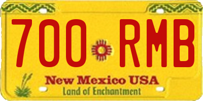NM license plate 700RMB