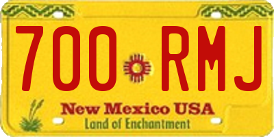 NM license plate 700RMJ