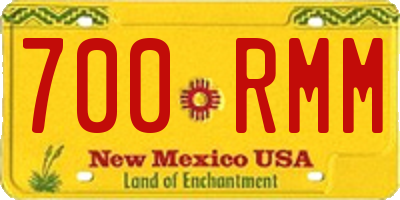 NM license plate 700RMM
