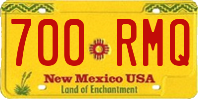 NM license plate 700RMQ