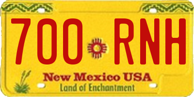 NM license plate 700RNH