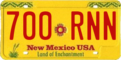 NM license plate 700RNN