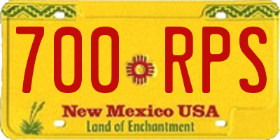 NM license plate 700RPS
