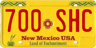 NM license plate 700SHC