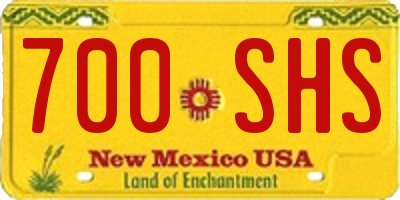 NM license plate 700SHS