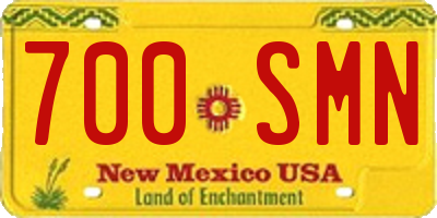 NM license plate 700SMN