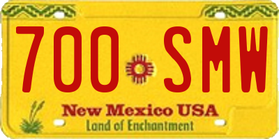 NM license plate 700SMW