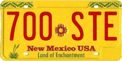 NM license plate 700STE