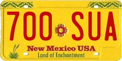 NM license plate 700SUA