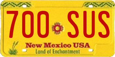 NM license plate 700SUS