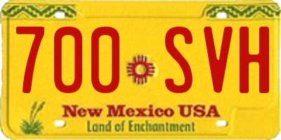 NM license plate 700SVH