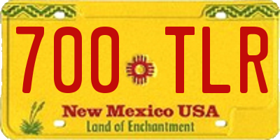 NM license plate 700TLR