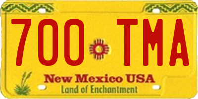 NM license plate 700TMA