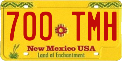 NM license plate 700TMH