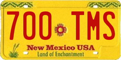 NM license plate 700TMS