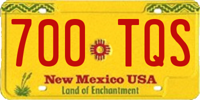 NM license plate 700TQS