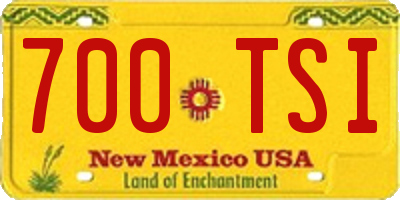 NM license plate 700TSI