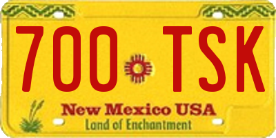 NM license plate 700TSK