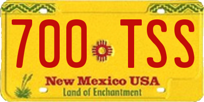 NM license plate 700TSS