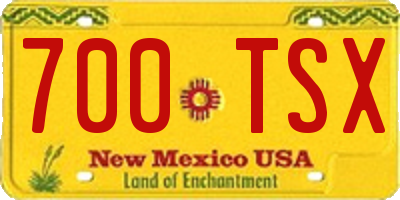 NM license plate 700TSX