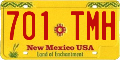 NM license plate 701TMH