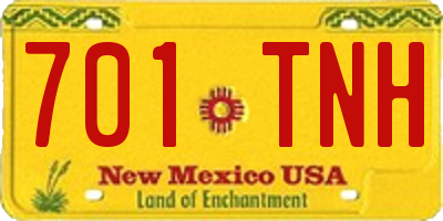 NM license plate 701TNH