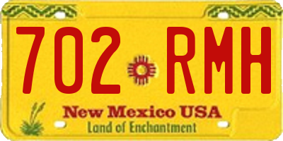 NM license plate 702RMH