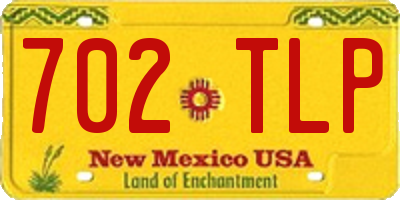 NM license plate 702TLP