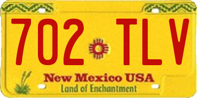 NM license plate 702TLV